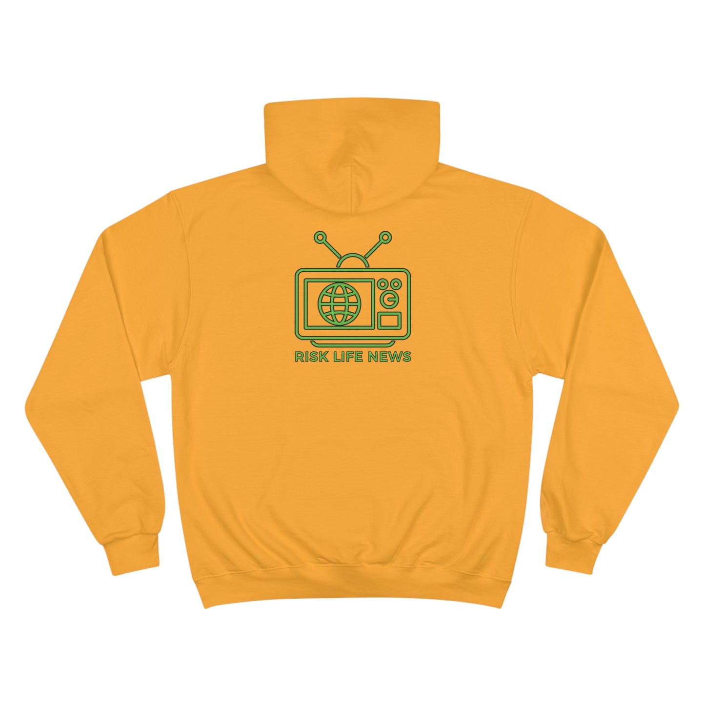 Risk Life News Pattern Champion Hoodie