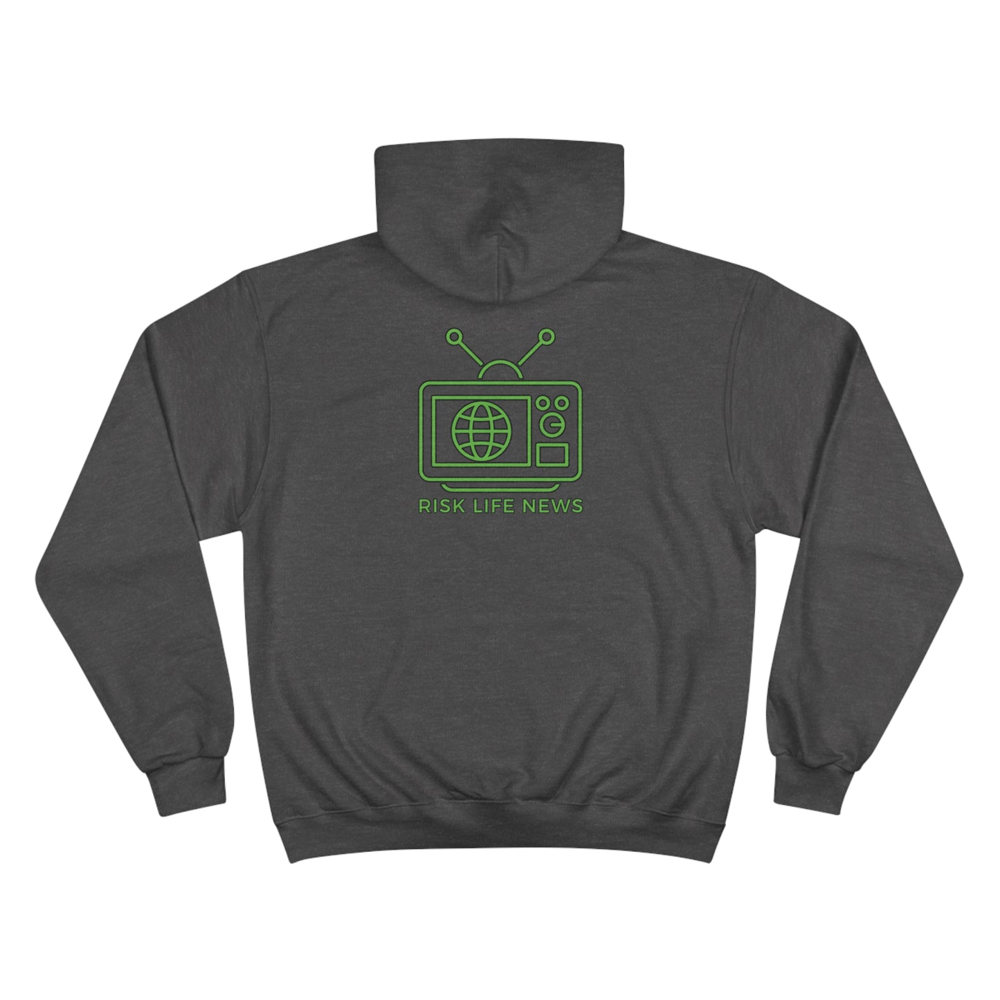 Risk Life News Pattern Champion Hoodie