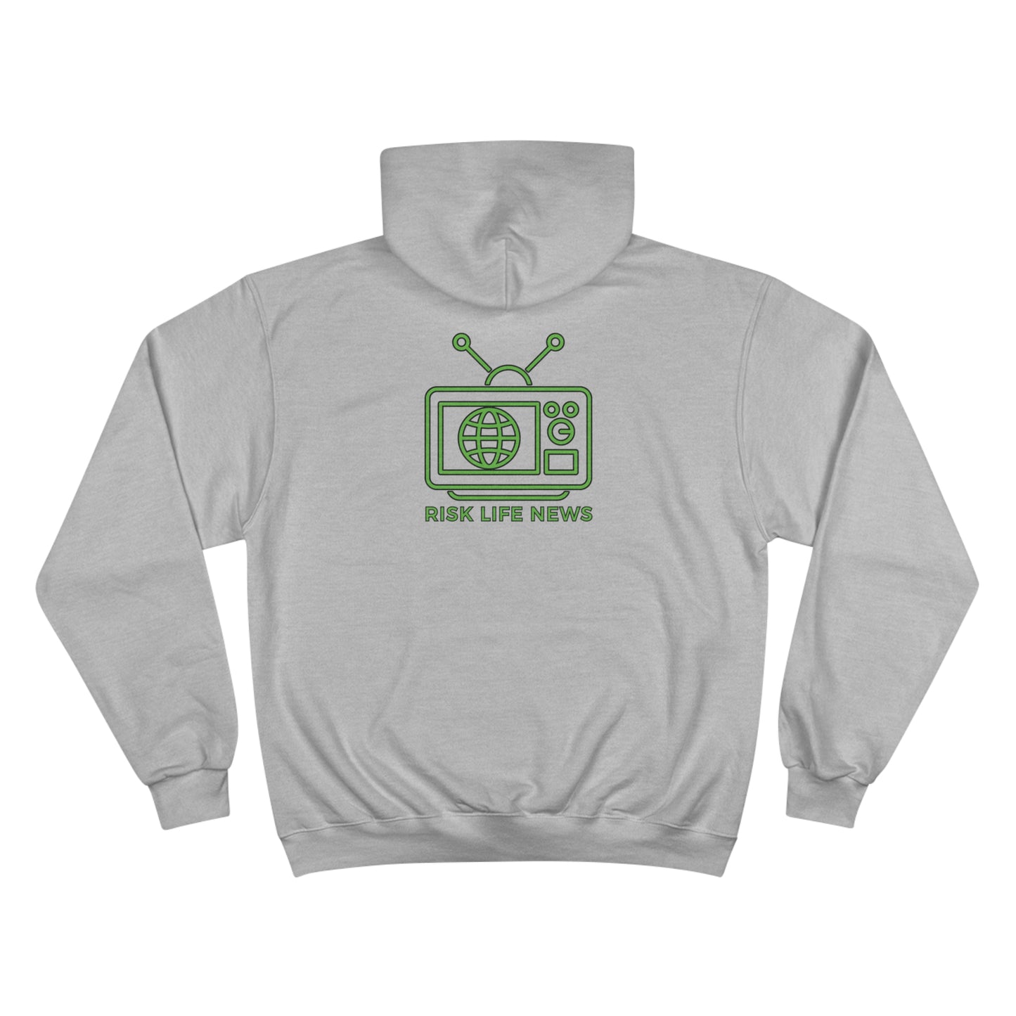 Risk Life News Pattern Champion Hoodie