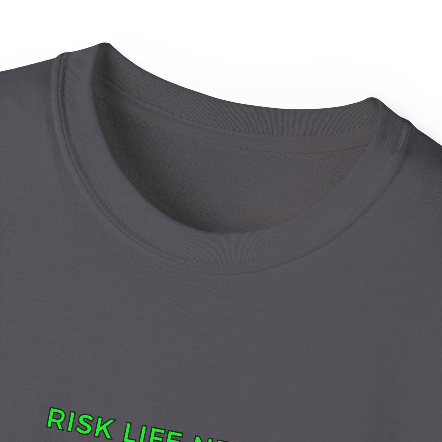 Risk Life News Text T-Shirt