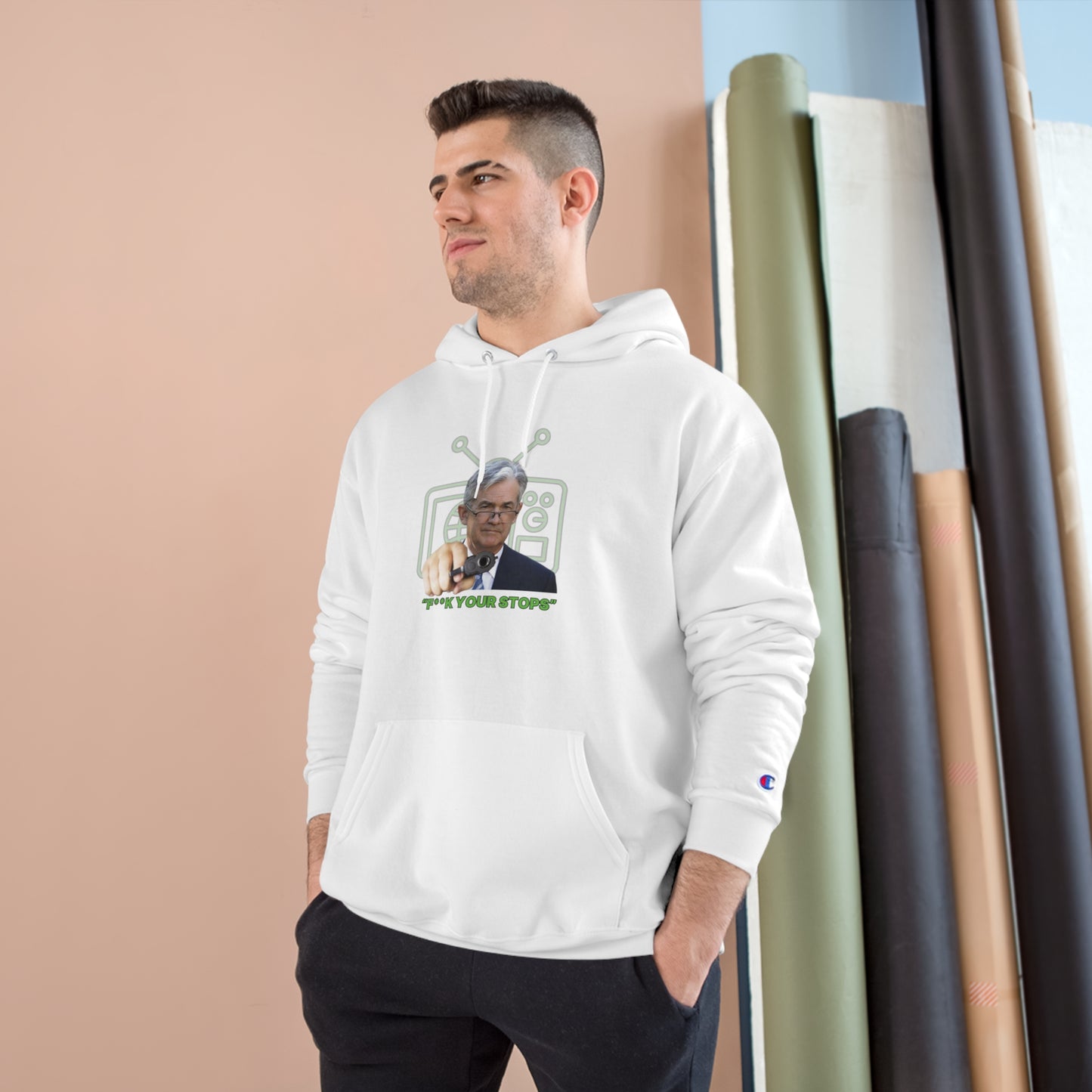 Risk Life News 'F YOUR STOPS' Champion Hoodie